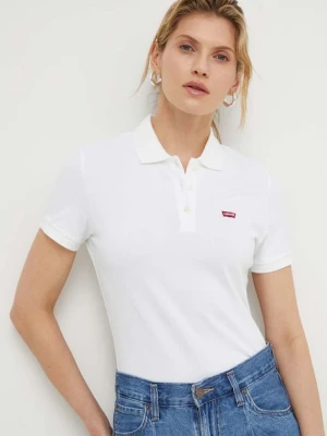 Levi's polo damski kolor biały 52599