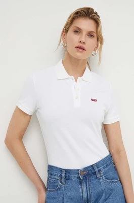 Levi's polo damski kolor biały