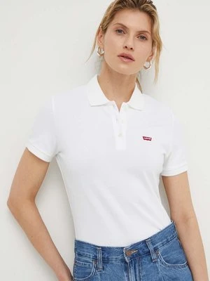 Levi's polo damski kolor biały