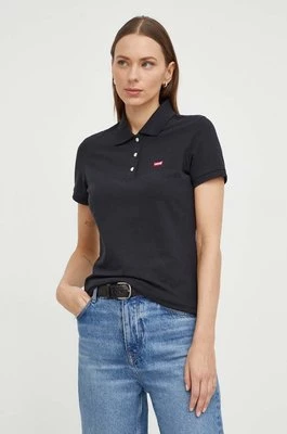 Levi's polo damski kolor czarny