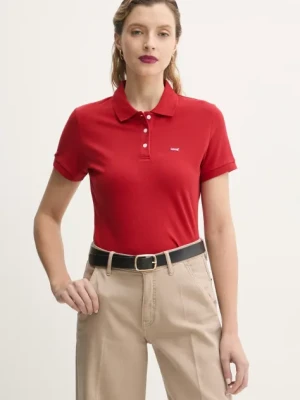 Levi's polo damski kolor czerwony 52599