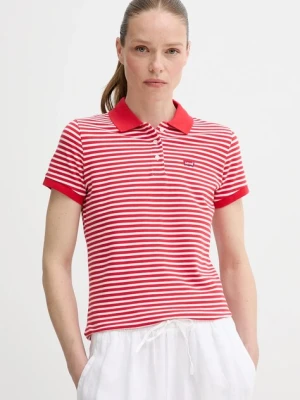 Levi's polo damski kolor czerwony 52599