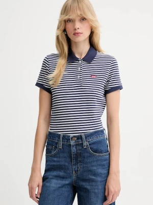 Levi's polo damski kolor granatowy 52599