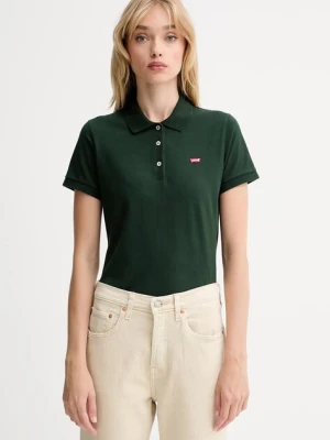 Levi's polo damski kolor zielony 001F2