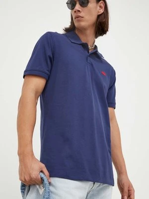 Levi's polo męski kolor granatowy gładki