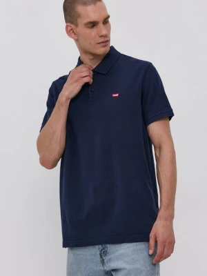 Levi's Polo męskie kolor granatowy gładki 35883.0005-Blues