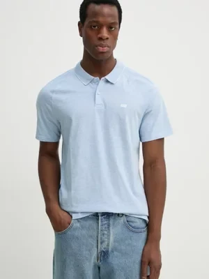 Levi's polo SHORELINE TECH POLO męski kolor niebieski melanżowy 001EK