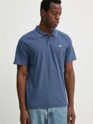 Levi's polo SHORELINE TECH POLO męski kolor niebieski melanżowy 001EK