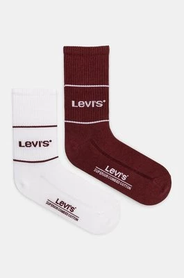 Levi's skarpetki 2-pack kolor biały 37157-1121