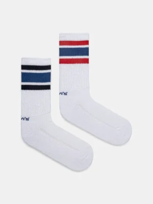 Levi's skarpetki 2-pack kolor biały 37157-1216
