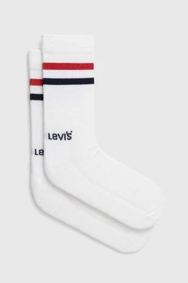 Levi's skarpetki 2-pack kolor biały