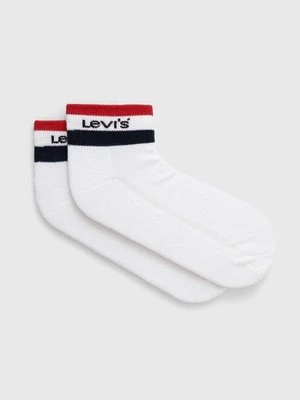 Levi's skarpetki 2-pack kolor biały