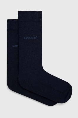 Levi's skarpetki 2-pack kolor granatowy