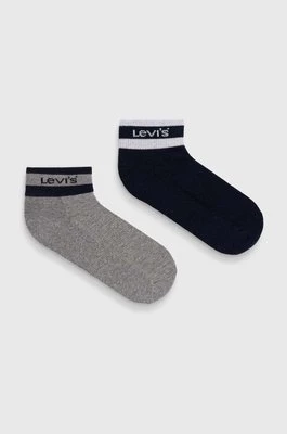 Levi's skarpetki 2-pack kolor granatowy