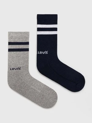 Levi's skarpetki 2-pack kolor granatowy