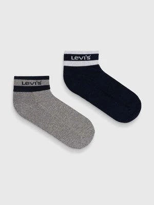 Levi's skarpetki 2-pack kolor granatowy