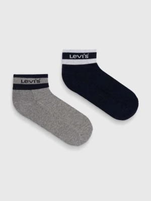 Levi's skarpetki 2-pack kolor granatowy