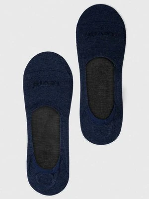 Levi's skarpetki 2-pack kolor niebieski