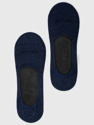 Levi's skarpetki 2-pack kolor niebieski