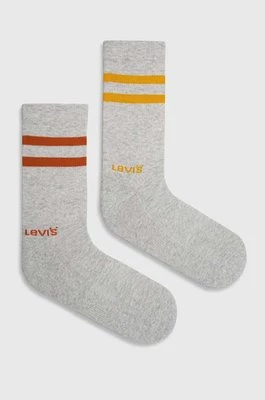 Levi's skarpetki 2-pack kolor szary