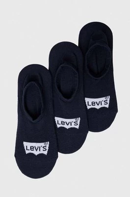 Levi's skarpetki 3-pack kolor granatowy