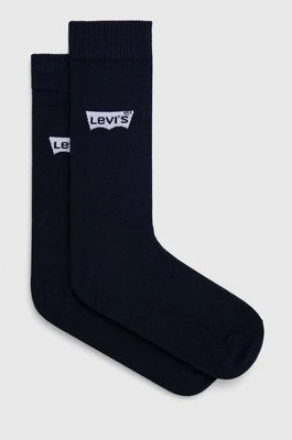 Levi's skarpetki 3-pack kolor granatowy