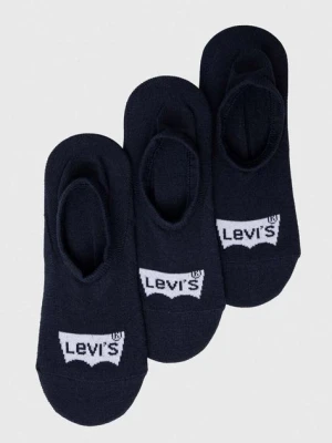 Levi's skarpetki 3-pack kolor granatowy