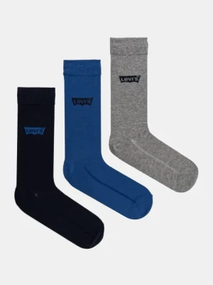 Levi's skarpetki 3-pack kolor niebieski 37157-1195