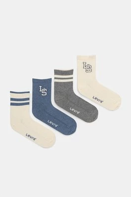 Levi's skarpetki 4-pack kolor beżowy 37157-1182