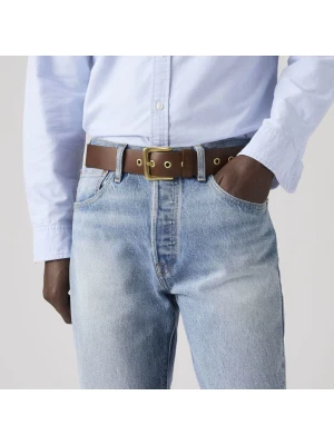 Levi's Skórzany pasek w kolorze brązowym rozmiar: 90