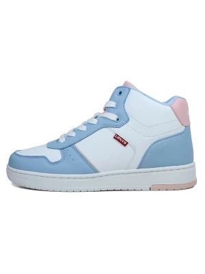 Levi's Sneakersy "Kick Mid" w kolorze biało-błękitnym rozmiar: 38