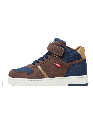 Levi's Sneakersy "Kick Mid" w kolorze brązowo-granatowym rozmiar: 28