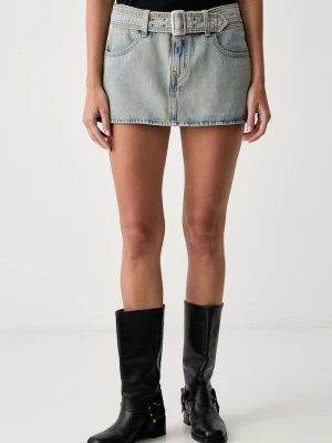 Levi's spódnica jeansowa BELTED MINI niebieski