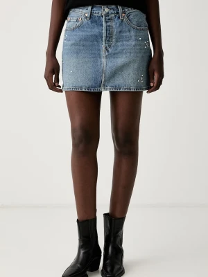 Levi's spódnica jeansowa ICON niebieski