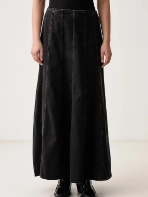 Levi's spódnica rozkloszowana jeansowa SEAMED FLARE czarny
