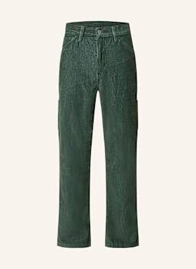 Levi's® Spodnie Sztruksowe 568 Luźne Spodnie Straight Fit gruen