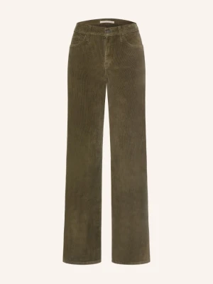 Levi's® Spodnie Z Sztruksu 318 Shaping Wide Leg gruen OLIWKOWY