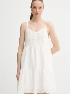 Levi's sukienka bawełniana CORA SL MINI DRESS kolor beżowy mini rozkloszowana 001RJ