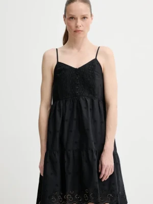 Levi's sukienka bawełniana CORA SL MINI DRESS kolor czarny mini rozkloszowana 001RJ