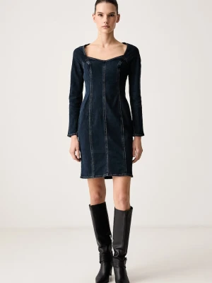 Levi's sukienka jeansowa 80S COCKTAIL granatowy