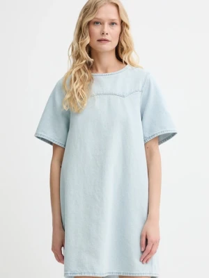 Levi's sukienka jeansowa DENIM TEE DRESS kolor niebieski mini rozkloszowana 001WD