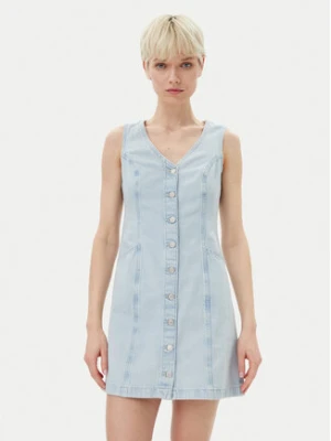 Levi's® Sukienka jeansowa Vianna Vest 001WL-0000 Błękitny Regular Fit
