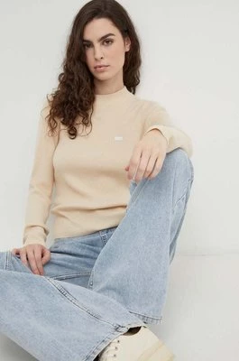 Levi's sweter damski kolor beżowy
