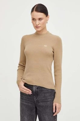 Levi's sweter damski kolor beżowy lekki