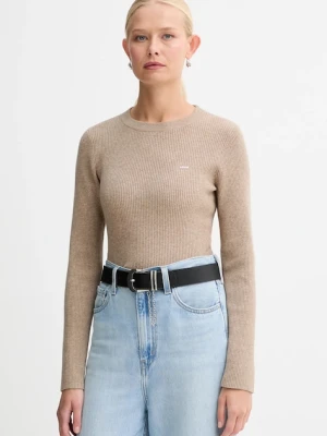 Levi's sweter damski kolor brązowy A0719