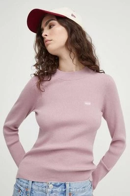 Levi's sweter damski kolor fioletowy