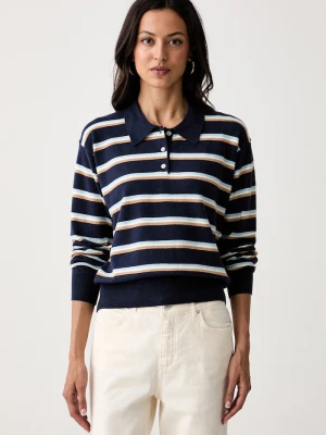 Levi's sweter damski z bawełną SUPER SOFT LS granatowy