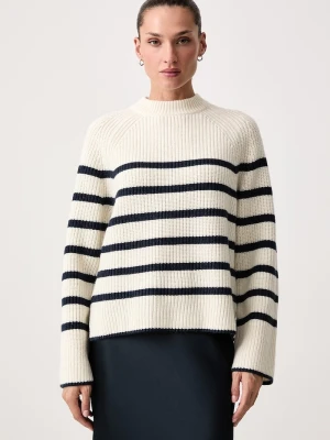 Levi's sweter damski z wełną FRIDA WOOL CREWNECK beżowy