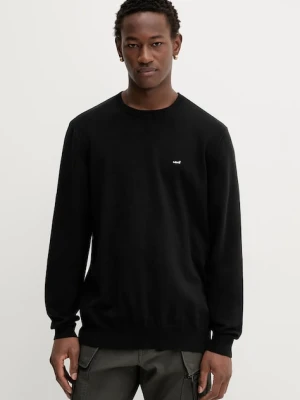 Levi's sweter męski kolor czarny lekki z golferm