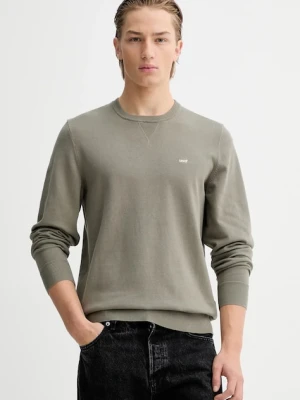 Levi's sweter męski kolor zielony lekki z golferm